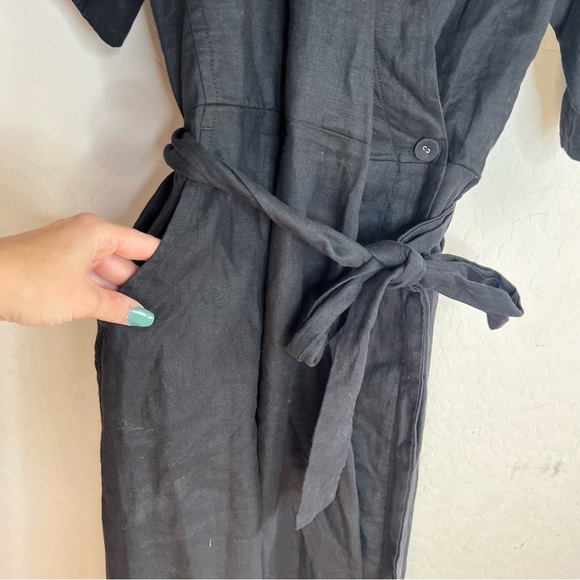 SEAFOLLY Womens Black Criss Cross Back One Piece Jumpsuit - Picture 8 of 13